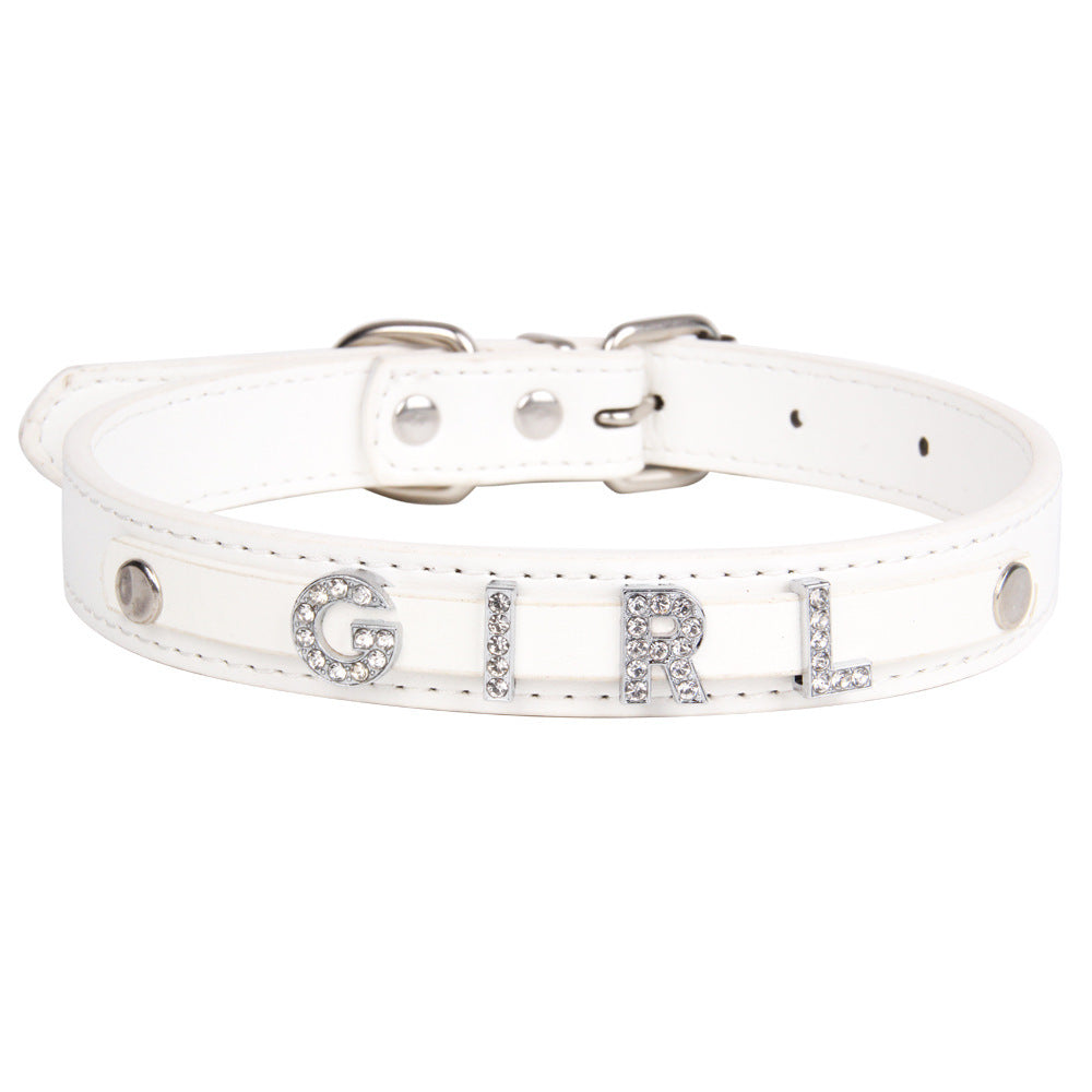 Crystal Dog Collar Personalized with Bling Name