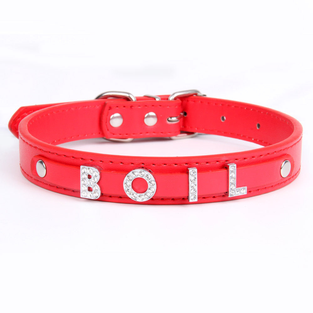 Crystal Dog Collar Personalized with Bling Name
