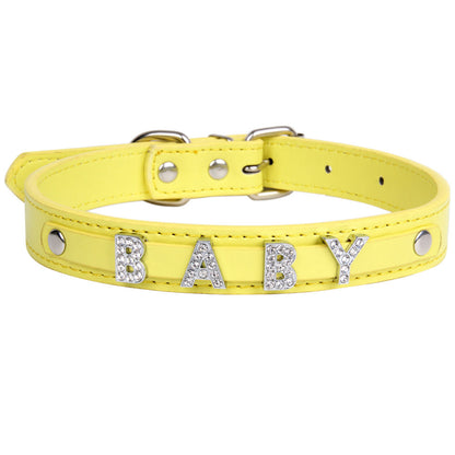 Crystal Dog Collar Personalized with Bling Name