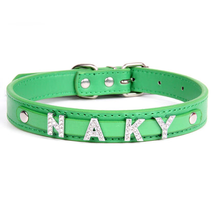 Crystal Dog Collar Personalized with Bling Name