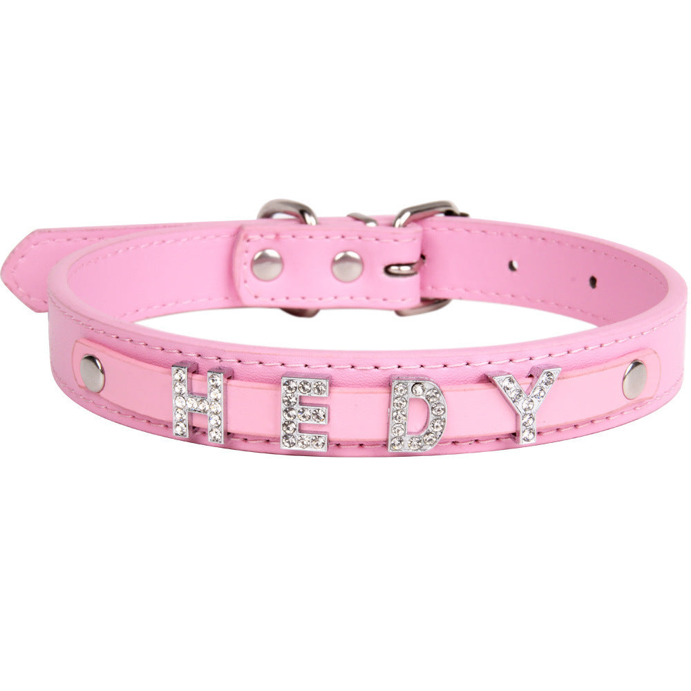 Crystal Dog Collar Personalized with Bling Name