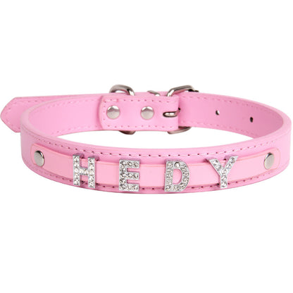 Crystal Dog Collar Personalized with Bling Name